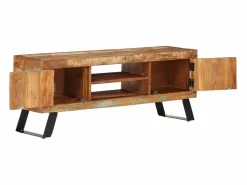Garden Furniture Mueble Tv|Jean-Paul-Alexis Mueble de TV madera maciza reciclada 112x30x45 cm