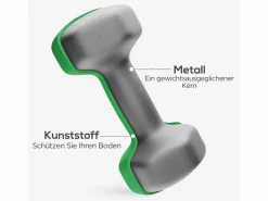 Aparato De Musculación|Juego de 6 básculas colgantes con soporte, 2 x 1 kg, 2 x 3 kg, 2 x 5 kg, de metal, (34 x 10 x 34 cm)
