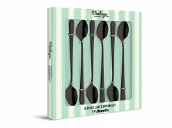 Juego de 6 cucharas latte macchiato mate de acero inoxidable Austin^Amefa Hot