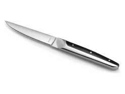 Amefa Juego de 4 cuchillos de carne Emperor - Estilo de alta gama, hoja dentada, mango bimaterial ABS y acero inoxidable Gris Clearance