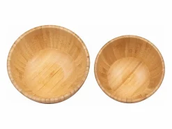 House Nordic Vajilla|Vajilla|Juego de 2 cuencos de bambú natural.