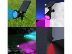 Lumisky Juego de 2 focos solares 200LM SPIKY Negro Best