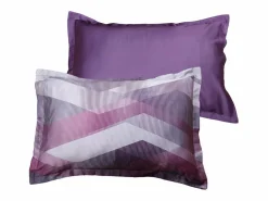 Blanc avenue Funda De Almohada|Juego de 2 fundas de almohada satén de algodón "Helix Purple"