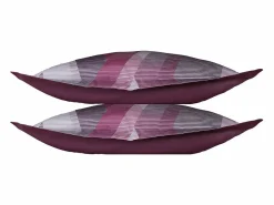 Blanc avenue Funda De Almohada|Juego de 2 fundas de almohada satén de algodón "Helix Purple"