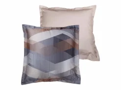 Blanc avenue Funda De Almohada|Juego de 2 fundas de almohada satén de algodón "Helix Brown"