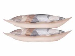Blanc avenue Funda De Almohada|Juego de 2 fundas de almohada satén de algodón "Helix Brown"