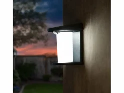 Lumisky Juego de 2 luces de pared con sensor solar 100LM LUSTY Negro Hot