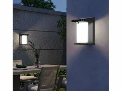 Lumisky Juego de 2 luces de pared con sensor solar 100LM LUSTY Negro Hot