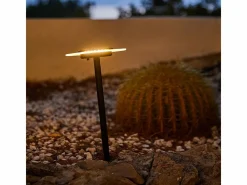 Lumisky Juego de 2 luces solares con estaca H35CM UFO Negro