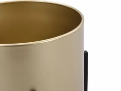 OZAIA Juego de 2 macetas con patas de metal - Dorado y negro - 2 medidas - EDMEE Negro / Dorado Online