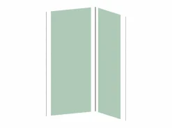 Juego de 2 paneles de ducha - Ancho 90 x Ancho 120 x Alt. 210 cm^Shower & Design Sale