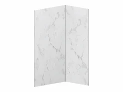 Vente-unique Panel De Pared|Panel Mural Para Ducha|Juego de 2 paneles de pared para ducha con efecto mármol L90 x L120 x Alt. 210 cm - ENEKO