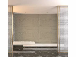 Juego de 10 paneles decorativos con efecto roca 3D, revestimiento de pared de poliuretano de 7,2 m², 120 x 60 x 3 cm, color cemento. Gris