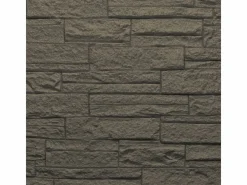 Panel De Pared|Juego de 12 paneles decorativos con efecto ladrillo 3D, revestimiento de pared de poliuretano de 8,6 m², 120 x 60 x 2,5 cm, color pizarra