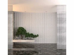Panel De Pared|Juego de 12 paneles decorativos con efecto piedra rayada 3D, 8,6 m², revestimiento mural de poliuretano, 120 x 60 x 2,5 cm, color alabastro.