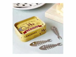 Juego de 6 picos de aperitivo de peltre Sardinas^Balvi Sale