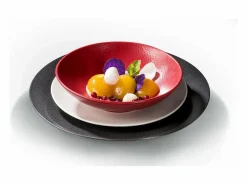 MEDARD DE NOBLAT Juego de 6 Platos de Postre Stone 20 cm - Colección Médard de Noblat Rojo Hot
