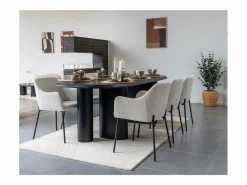 House Nordic Juego de 4 platos llanos de cerámica ø 27cm Gris Discount