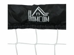 Juego de 2 porterías de fútbol plegables con estructura de metal, para niños y adultos, ideales para jardín, color (90 x 36 x 60 cm) Negro Best