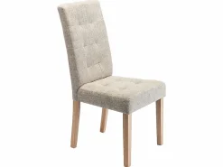 Juego de 6 sillas - Tela beige y Patas de madera natural - VILLOSA^Vente-unique Best
