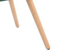 Vente-unique Juego de 2 sillas con brazos - Terciopelo y metal efecto madera - Verde oscuro - ELEANA Verde esmeralda Sale