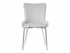 Juego de 6 sillas de terciopelo - con patas de metal plateado -^ModernLuxe Best