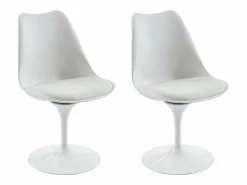 Juego de 2 sillas Tulip - Polipropileno, Tela y Acero - - XAFY^Vente-unique Discount