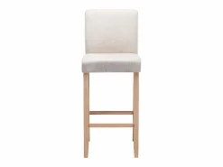 Vente-unique Muebles De Bar|Taburete Alto|Juego de 2 taburetes de bar - Tela - Beige - ROVIGO