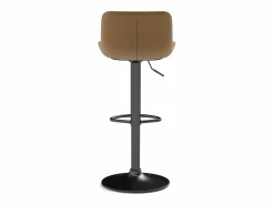 Juego de 2 taburetes de bar de terciopelo marrón, giratorios y regulables en altura^OKWISH Sale