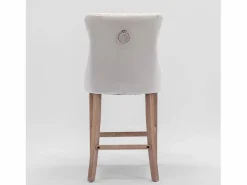 Muebles De Bar|Taburete Alto|Juego de 2 taburetes de bar - Taburetes de bar con respaldo acolchado y capitoné - Terciopelo