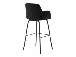 Vente-unique Muebles De Bar|Taburete Alto|Juego de 2 taburetes de bar de terciopelo y metal - - PEGA