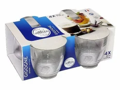 Duralex Vaso|Juego de 4 Vasos Gigogne 22 cl - Recuerdos de la Infancia - Vidrio Templado Resistente - Fabricado en Francia