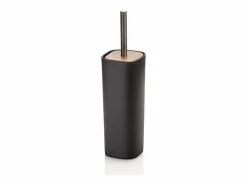 Juego de accesorios de baño en cerámica negra mate y madera de nogal Rodi^ Best