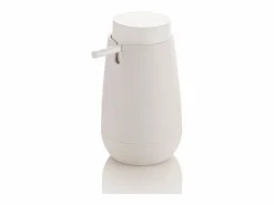 Juego de baño dispensador vaso jabonera y portacepillo Trendy - Blanco Discount