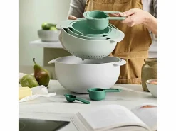 Juego de cocina Nest™ 9 Plus Editions Sage , 9 piezas apilables con cuencos, colador, colador de malla fina y tazas medidoras^Joseph Joseph Clearance