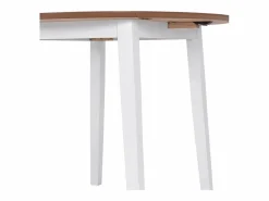 vidaxl Juego de comedor de MDF y madera de caucho 3 piezas Blanco Best
