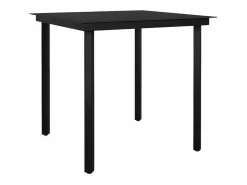 Juego de comedor jardín 5 piezas ratán sintético marrón^Clicnbuy Outlet