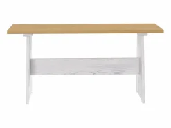 vidaxl Juego de comedor REINE 3 pzas madera maciza pino marrón blanco Color natural claro Outlet