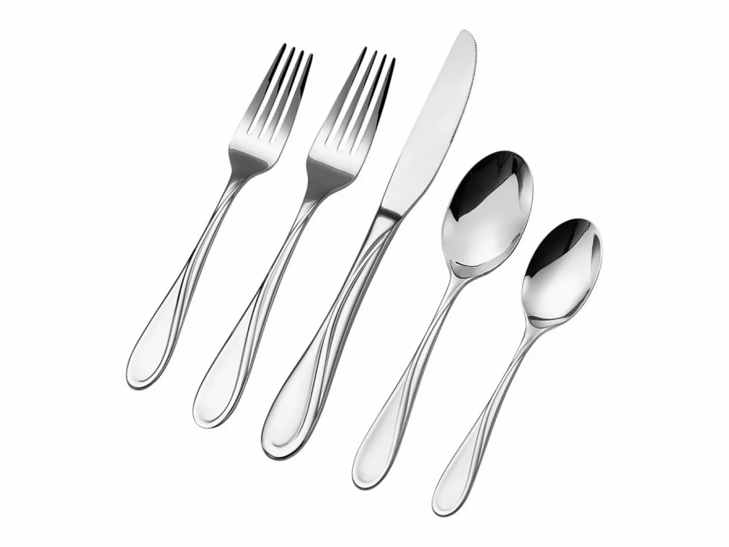Juego de Cubiertos SucceBuy Juego de Cubiertos de Acero Inoxidable de 65 Piezas, para 12 Personas, para Cocina. New