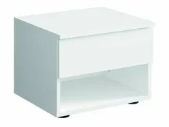 Meublorama Dormitorio Completo|Juego de dormitorio NOFI - Cama de 160x200 cm con somier, 2 cajones, mesitas de noche, armario y cómoda -