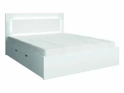 Meublorama Dormitorio Completo|Juego de dormitorio NOFI - Cama de 160x200 cm con somier, 2 cajones, mesitas de noche, armario y cómoda -