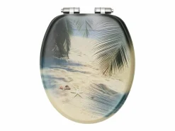 Juego de dos asientos de inodoro con tapa de cierre suave MDF color playa 02_0002984^Helloshop26