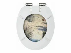 Juego de dos asientos de inodoro con tapa de cierre suave MDF color playa 02_0002984^Helloshop26