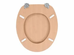 Helloshop26 Tapa De Inodoro|Juego de dos asientos de inodoro con tapa MDF diseño bambú 02_0002963