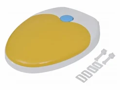 Helloshop26 Juego de dos asientos y tapas de inodoro plástico y amarillo 02_0002959 Blanco Clearance