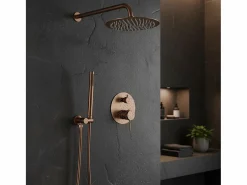 Rea Columna De Ducha|Juego De Ducha Oculto Lungo Brush Copper