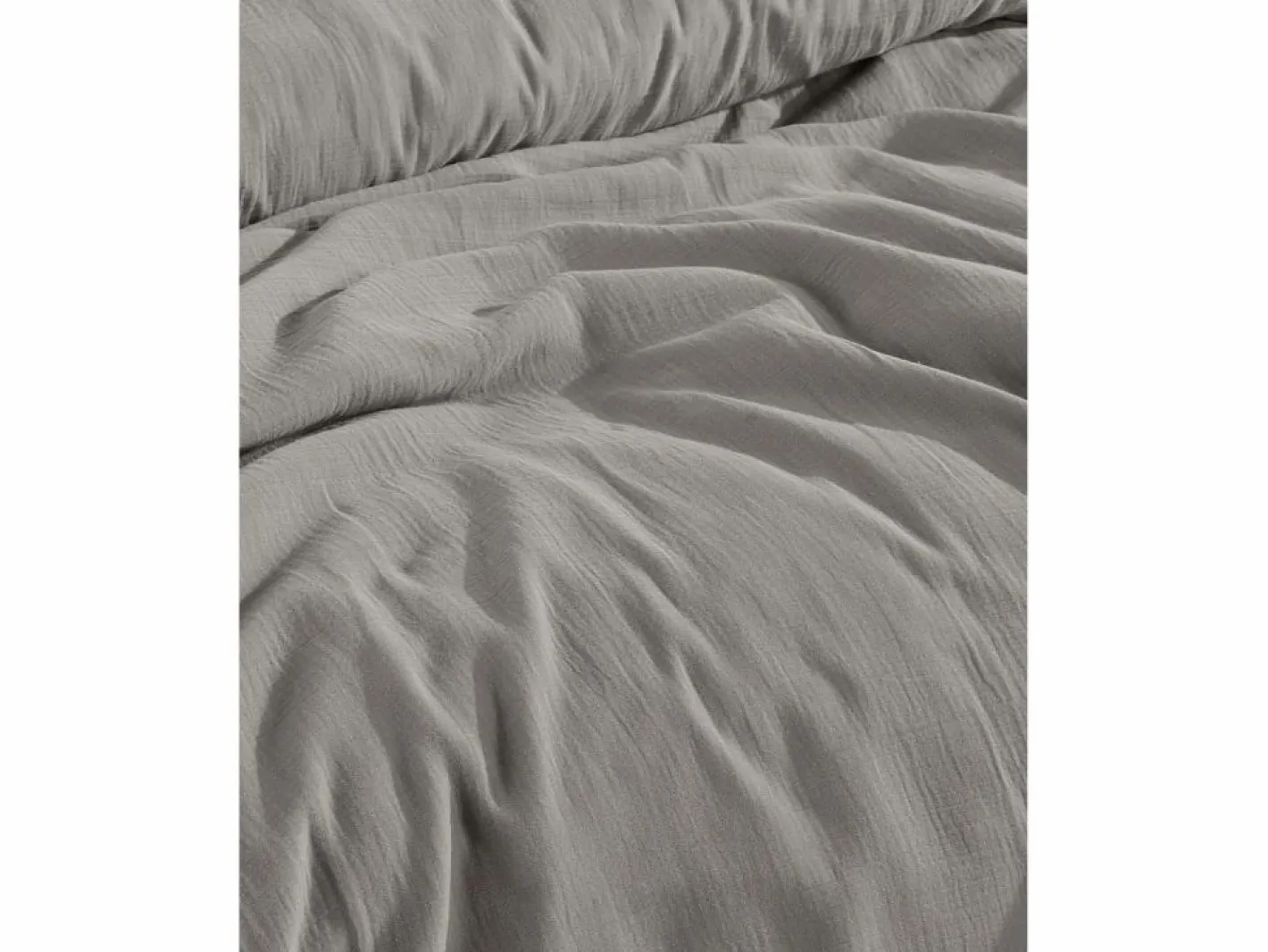 Juego de funda de edredón + 2 fundas de almohada de gasa de algodón-^Blanc avenue Sale