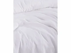 Blanc avenue Funda De Almohada|Juego de funda de edredón + 2 fundas de almohada de gasa de algodón-