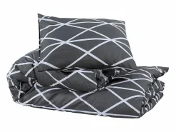 Juego de funda nórdica algodón 200x220 cm ES947533 Gris New