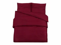 Juego de funda nórdica algodón color burdeos 260x240 cm ES310617 Rojo Best